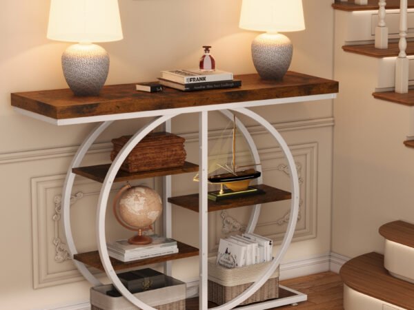 Modern Round Frame Console Table