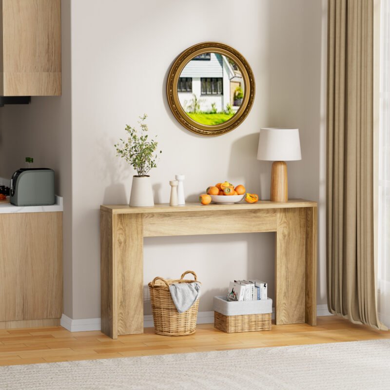 3 All-Wood Narrow Sofa Table for Entryway & Living Room