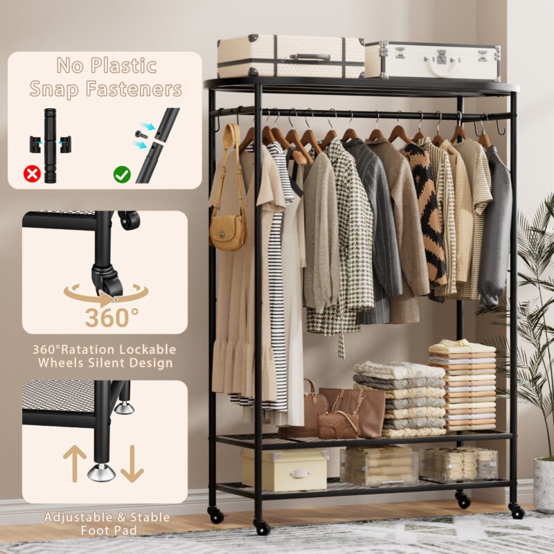 ZT5 Multi-Functional Hanging Closet Organizer for Bedroom
