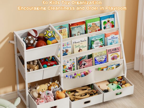 Kids Book and Toy Storage Organizer