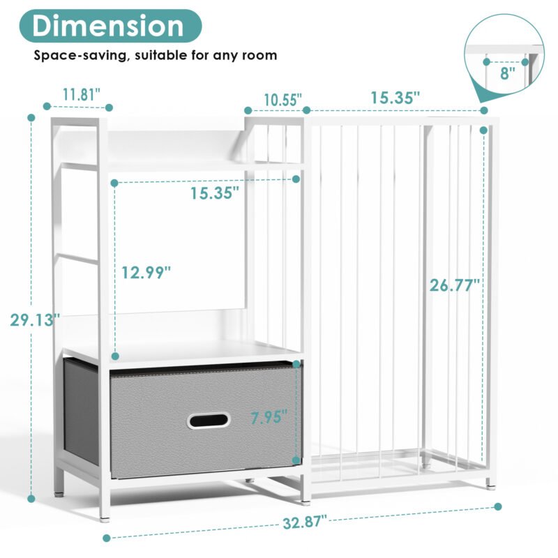 Multi-Purpose Children Books and Plush Toy Storage Shelf for Bedroom Playroom
